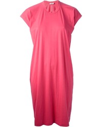 Ярко-розовое повседневное платье от Jil Sander
