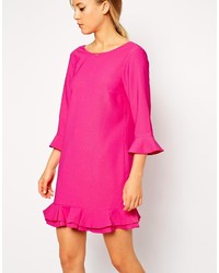 Ярко-розовое повседневное платье от Asos