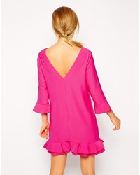 Ярко-розовое повседневное платье от Asos