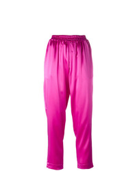 Женские ярко-розовые брюки-галифе от Gianluca Capannolo