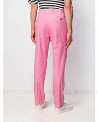 Ярко-розовые брюки чинос от Pt01