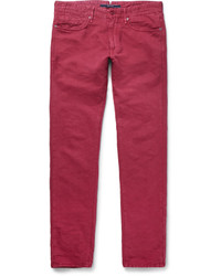 Ярко-розовые брюки чинос от Incotex