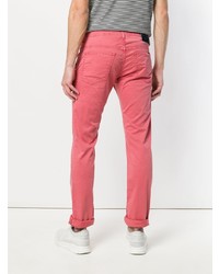 Ярко-розовые брюки чинос от Jacob Cohen