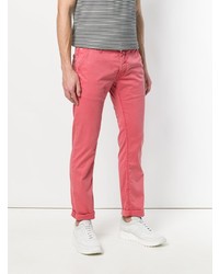 Ярко-розовые брюки чинос от Jacob Cohen
