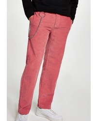 Ярко-розовые брюки чинос от Topman