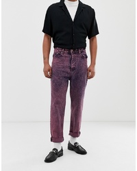 Мужские ярко-розовые вареные джинсы от ASOS DESIGN