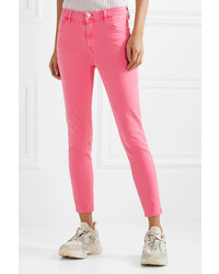 Ярко-розовые джинсы скинни от J Brand