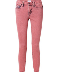 Ярко-розовые джинсы скинни от Current/Elliott