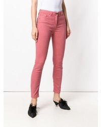 Ярко-розовые джинсы скинни от Elisabetta Franchi