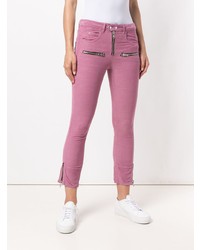 Ярко-розовые джинсы скинни от Isabel Marant Etoile