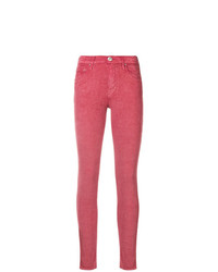 Ярко-розовые джинсы скинни от Jacob Cohen