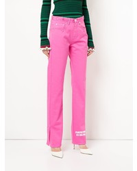 Женские ярко-розовые джинсы от MSGM