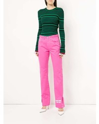 Женские ярко-розовые джинсы от MSGM