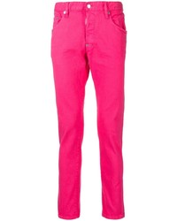 Мужские ярко-розовые джинсы от DSQUARED2