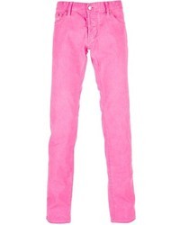 Мужские ярко-розовые джинсы от DSQUARED2