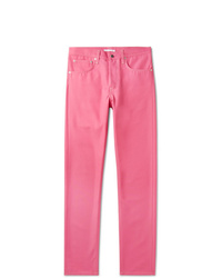 Мужские ярко-розовые джинсы от Helmut Lang