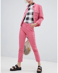 Женские ярко-розовые джинсы от Monki