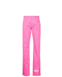 Женские ярко-розовые джинсы от MSGM