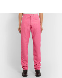 Мужские ярко-розовые джинсы от Helmut Lang