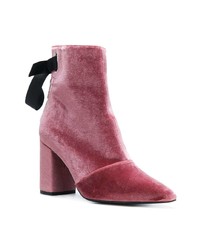Ярко-розовые замшевые ботильоны от Clergerie