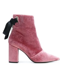 Ярко-розовые замшевые ботильоны от Clergerie