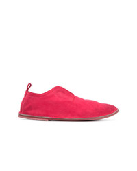Ярко-розовые замшевые ботинки дезерты от Marsèll