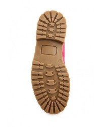 Женские ярко-розовые замшевые ботинки от Beppi