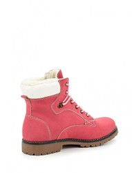 Женские ярко-розовые замшевые ботинки от Keddo