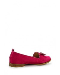 Женские ярко-розовые замшевые лоферы от Catisa