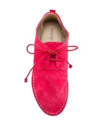 Женские ярко-розовые замшевые оксфорды от Marsèll