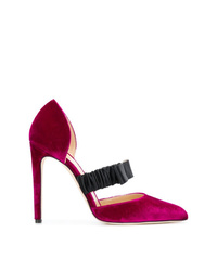 Ярко-розовые замшевые туфли от Chloe Gosselin