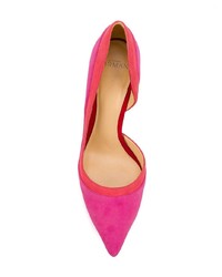 Ярко-розовые замшевые туфли от Alexandre Birman