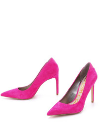 Ярко-розовые замшевые туфли от Sam Edelman