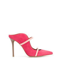 Ярко-розовые замшевые туфли от Malone Souliers