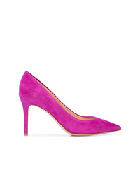 Ярко-розовые замшевые туфли от Marion Parke
