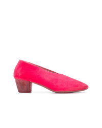 Ярко-розовые замшевые туфли от Marsèll