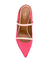 Ярко-розовые замшевые туфли от Malone Souliers
