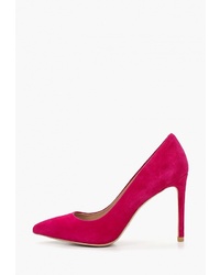 Ярко-розовые замшевые туфли от Paolo Conte
