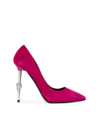 Ярко-розовые замшевые туфли от Philipp Plein