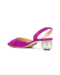 Ярко-розовые замшевые туфли от Paul Andrew