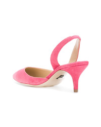 Ярко-розовые замшевые туфли от Paul Andrew