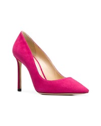 Ярко-розовые замшевые туфли от Jimmy Choo