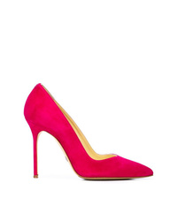 Ярко-розовые замшевые туфли от Sarah Flint