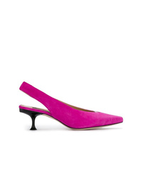 Ярко-розовые замшевые туфли от Sergio Rossi