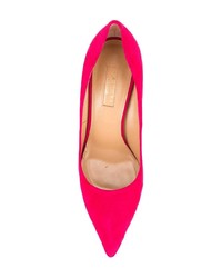 Ярко-розовые замшевые туфли от Aquazzura