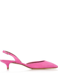 Ярко-розовые замшевые туфли от Tabitha Simmons