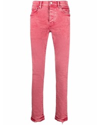 Мужские ярко-розовые зауженные джинсы от purple brand