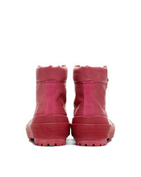 Женские ярко-розовые зимние ботинки от Jacquemus