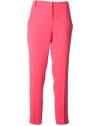 Ярко-розовые классические брюки