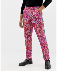 Мужские ярко-розовые классические брюки от ASOS Edition